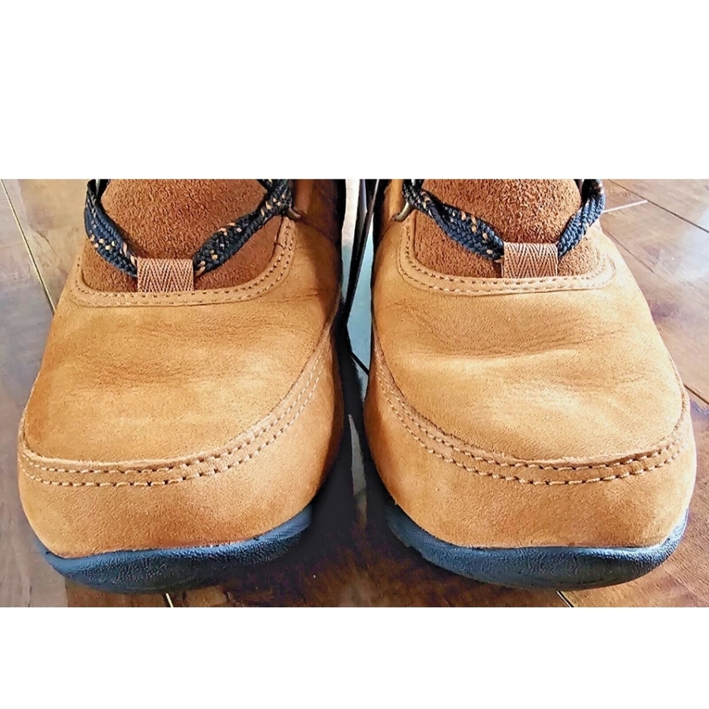 SOREL Whitney Short Lace PREMIUM LEATHER -32°C Winter Boots Sz US 8 CAMEL BROWN - Picture 10 of 12